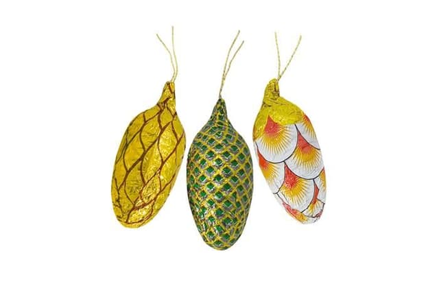 Елочная игрушка из шоколада «Новогодняя шишка» 13г в тубах по 50 штук [коробка 200 штук]