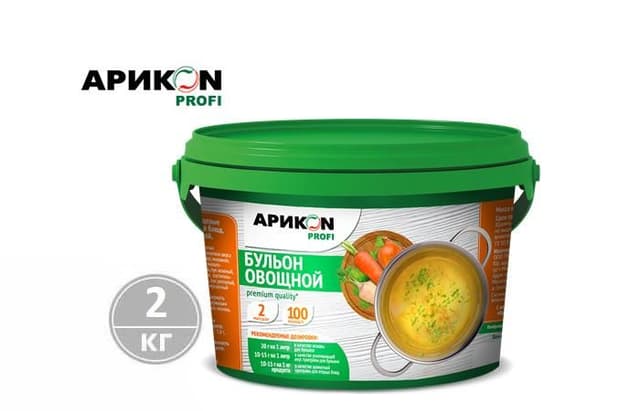 АРИКОN PROFI – Бульон Овощной сухой в пластиковых банках по 2кг