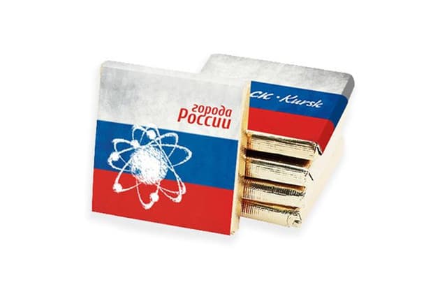 Шоколад коллекционный 1000х5г «Города России» горький золото