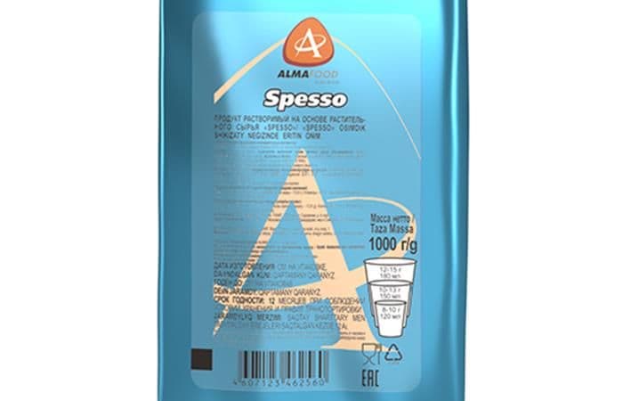 ALMAFOOD - Сливки сухие растительные (топинг) Almafood SPESSO 1кг 2