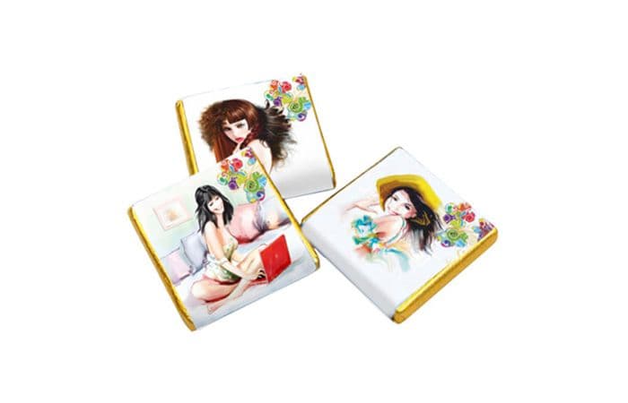 Шоколад коллекционный 1000х5г «Модные девушки» молочный золото 1