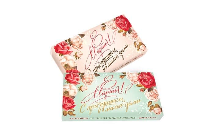 Шоколад к празднику 8 марта молочный 140х27г 2