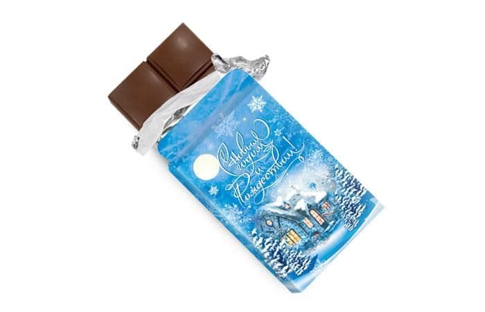 Шоколад 50г «Избушка» молочный в картонной упаковке 4