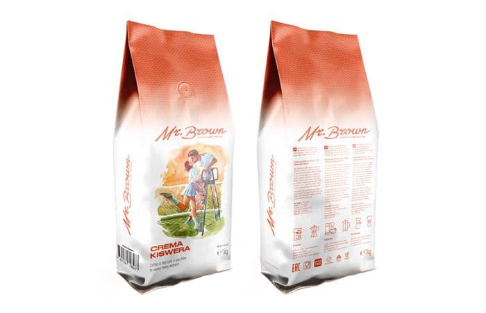 Mr.Brown «Crema Kiswera» кофе в зернах 1кг 2