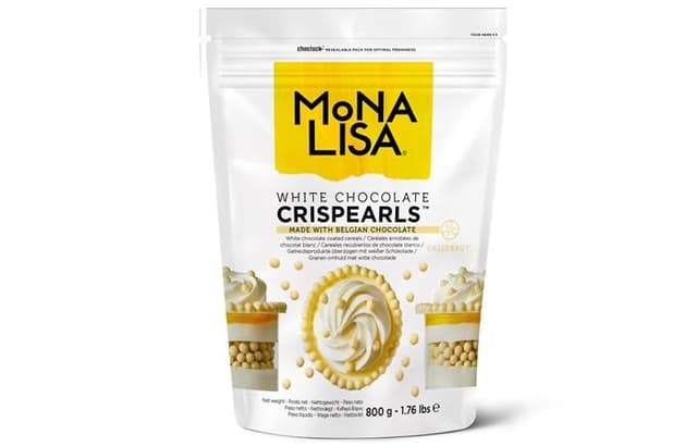MoNA LISA – Шоколадные драже Crispearls™ White (CHW-CC-CRISPE0-02B) из белого шоколада с хрустящим слоем внутри, 800г