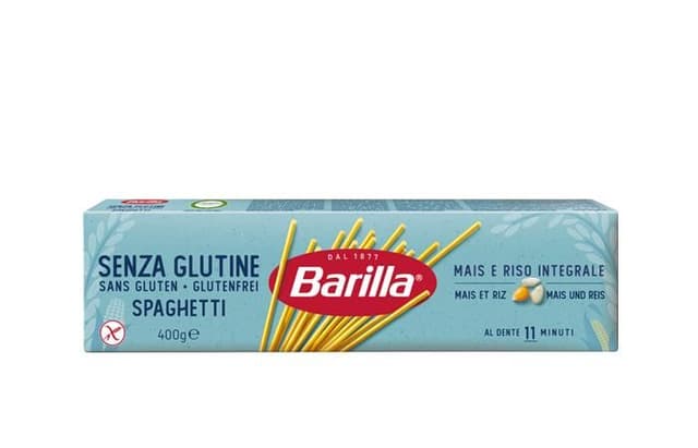 Barilla (БАРИЛЛА) – без глютена Спагетти (SPAGHETTI SENZA GLUTINE) 400г в коробках по 12 штук