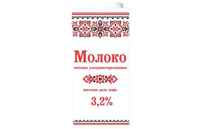(М)(Ч/З)Молоко ультрапастеризованное 3,2% Кружева с крышкой 1000гр/973мл ГОСТ 31450-2013, в упаковке по 12шт.