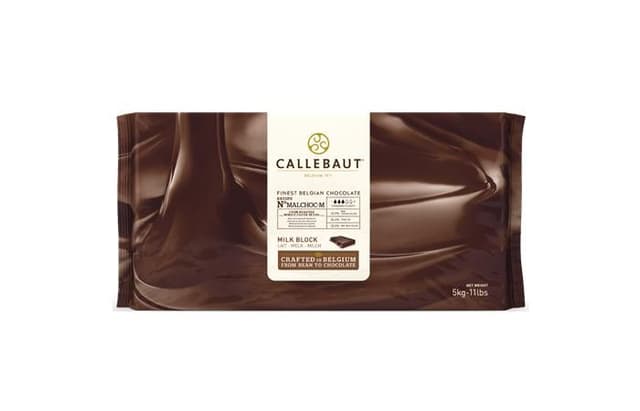 Callebaut - Шоколад молочный 33,9% какао БЕЗ САХАРА (MALCHOC-M-123) блок 5кг по 5шт в коробке