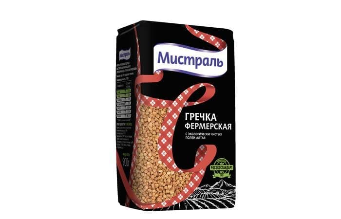 Мистраль Гречка Фермерская 900 грамм [коробка 12 штук] 1
