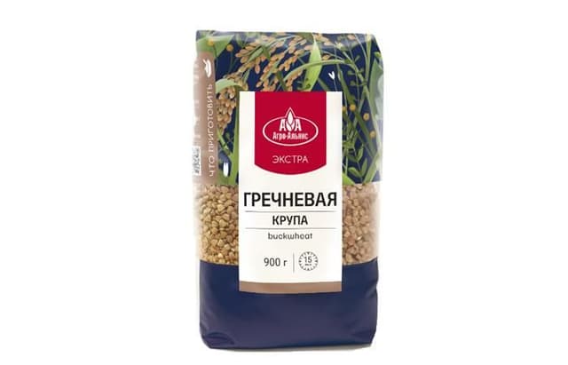 Агро-Альянс – гречка элитная "Агро-Альянс Экстра", 900г в упаковке по 12шт.