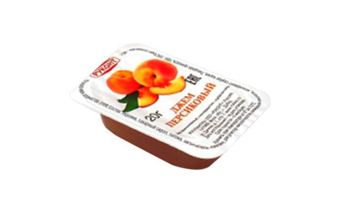 Руконт [персик] джем фруктовый порционный 140х20г 2