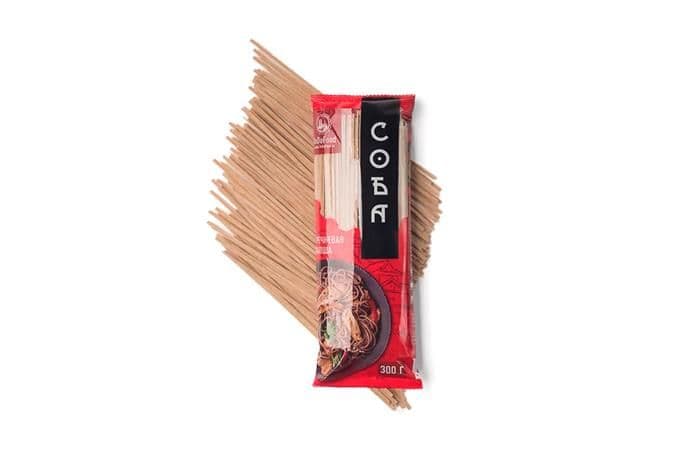 Лапша гречневая СОБА/SOBA 300г в коробке по 40шт. 1