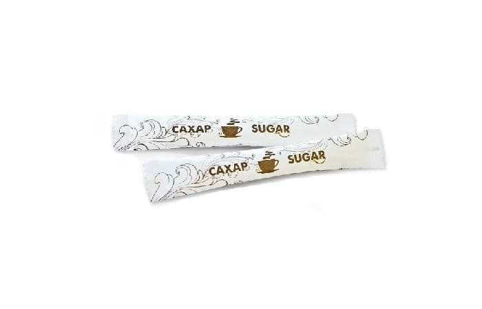 Сахар порционный стик 5г стандартный дизайн [коробка 10кг] 1