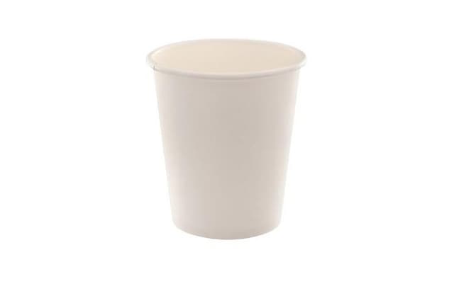 Стакан бумажный 1-слойный белый 250мл/280мл D=80мм H=92мм (50/туба, 1000/кор.)